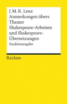 portada Anmerkungen Übers Theater / Shakespeare-Arbeiten und Shakespeare-Übersetzungen: Studienausgabe (en Alemán)