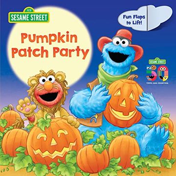 portada Pumpkin Patch Party (Sesame Street): A Lift-The-Flap Board Book (en Inglés)
