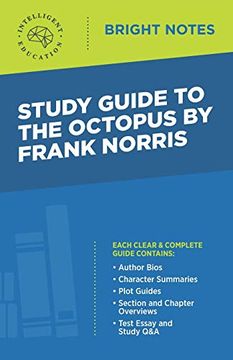 portada Study Guide to the Octopus by Frank Norris (Bright Notes) (en Inglés)