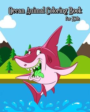 portada Ocean Animal Coloring Book for Kids (en Inglés)