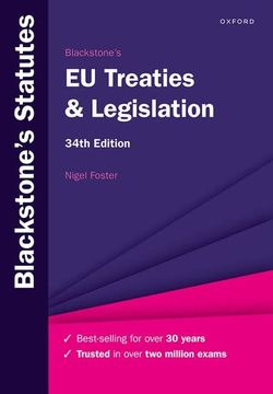 portada Blackstone's eu Treaties & Legislation (Blackstone's Statute Series) 