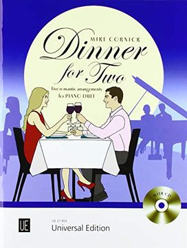 portada Dinner for two - für Klavier zu 4 Händen. Ausgabe mit cd: 5 Romantische Stücke (en Inglés)