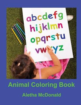 portada Animal Coloring Book: One Animal For Each Letter Of The Alphabet (en Inglés)