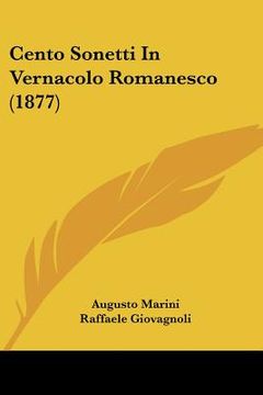 portada cento sonetti in vernacolo romanesco (1877) (en Inglés)