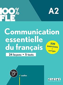 portada 100% fle - Communication Essentielle du Français a2 - Livre + Didierfle. App