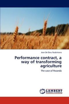 portada performance contract, a way of transforming agriculture (en Inglés)