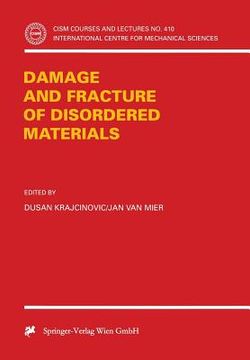 portada damage and fracture of disordered materials (en Inglés)