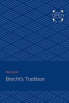 portada Brecht's Tradition 