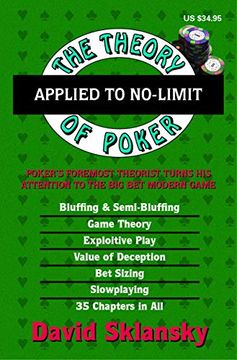 portada The Theory of Poker Applied to No-Limit (in English)