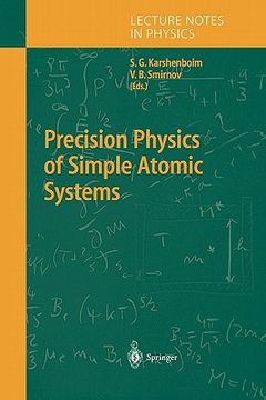 portada precision physics of simple atomic systems (en Inglés)