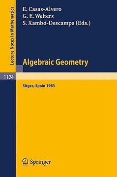 portada algebraic geometry, sitges (barcelona) 1983
