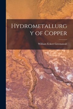 portada Hydrometallurgy of Copper (en Inglés)