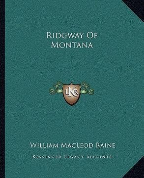 portada ridgway of montana (en Inglés)