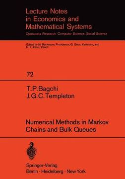 portada numerical methods in markov chains and bulk queues (in English)