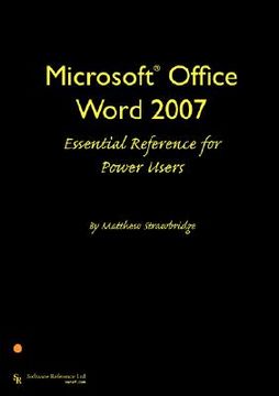 portada microsoft office word 2007 essential reference for power users (in English)