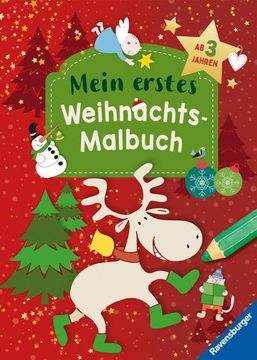 portada Ravensburger Weihnachtsmalbuch - 48 Ausmalbilder für Kinder ab 3 Jahren - mit Gestalteter Widmung (en Alemán)