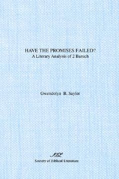 portada have the promises failed?: a literary analysis of 2 baruch (in English)