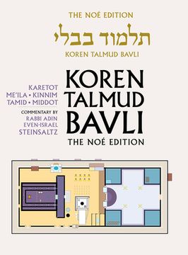 portada Koren Talmud Bavli Noe Edition, Vol 41: Karetot, Mei'la, Tamid, Hebrew/English, Large, Color (en Inglés)