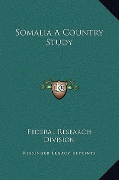 portada somalia a country study (en Inglés)