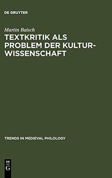 portada Textkritik als Problem der Kulturwissenschaft: Tristan-Lekturen (in German)