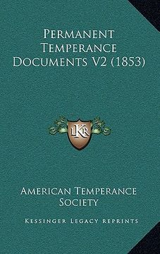 portada permanent temperance documents v2 (1853) (en Inglés)