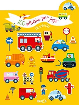 portada 100 Adhesius per Jugar - els Vehicles (en Catalá)
