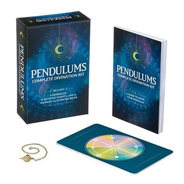 portada Pendulums Complete Divination Kit: A Pendulum, 8 Divining Charts and a 128-Page Illustrated Book (en Inglés)