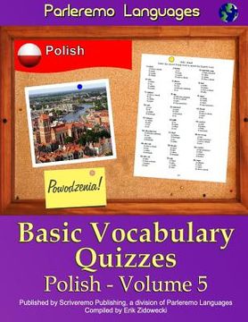 portada Parleremo Languages Basic Vocabulary Quizzes Polish - Volume 5 (en Polaco)