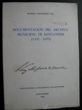 portada Documentacion del Archivo Municipal de Santander 1431 1699