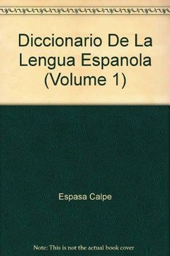 portada Diccionario De La Lengua Espanola (Volume 1) (in Spanish)