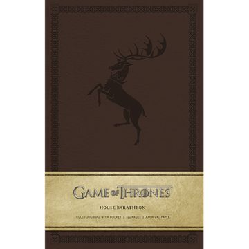 portada Game of Thrones: House Baratheon Libreta Lujo Tapa Dura Formato Medium (en Inglés)