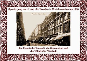 portada Spaziergang durch das alte Dresden in Ansichtskarten um 1900: Die Pirnaische Vorstadt, die Seevorstadt und die Wilsdruffer Vorstadt (en Alemán)