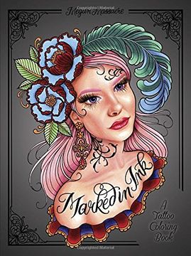 portada Marked in Ink: A Tattoo Coloring Book 
