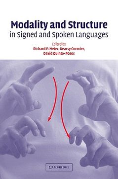 portada Modality and Structure in Signed and Spoken Languages (en Inglés)