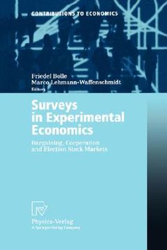 portada surveys in experimental economics (en Inglés)