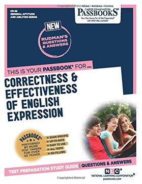 portada Correctness & Effectiveness of English Expression (en Inglés)