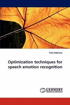 portada optimization techniques for speech emotion recognition (en Inglés)