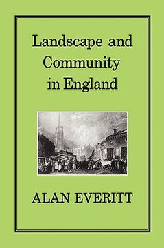 portada landscape & community in england (en Inglés)