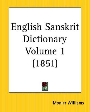 portada english sanskrit dictionary part 1 (en Inglés)