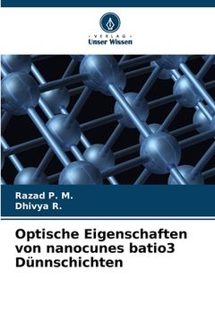 portada Optische Eigenschaften von nanocunes batio3 Dünnschichten (en Alemán)