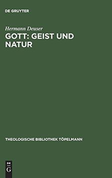 portada Gott: Geist und Natur (Theologische Bibliothek Töpelmann) (en Alemán)