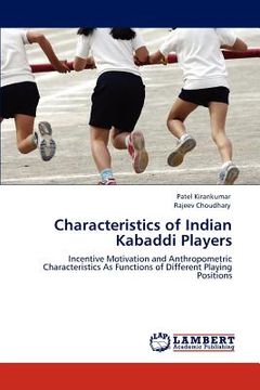 portada characteristics of indian kabaddi players (en Inglés)