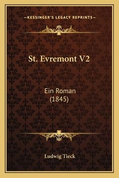 portada St. Evremont V2: Ein Roman (1845) (en Alemán)