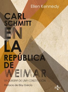 portada Carl Schmitt en la Republica de Weimar