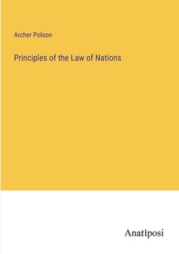 portada Principles of the Law of Nations (en Inglés)