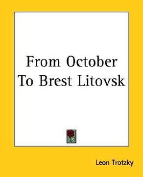 portada from october to brest litovsk (en Inglés)