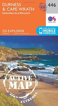 portada Durness and Cape Wrath (OS Explorer Active Map)