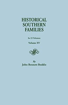 portada Historical Southern Families (Volume XV) (#515)