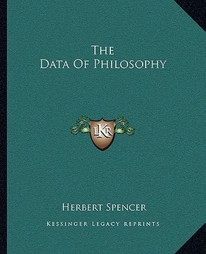 portada the data of philosophy (en Inglés)