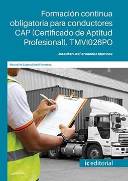 portada Formación Continua Obligatoria Para Conductores cap (Certificado de Aptitud Profesional). Tmvi026Po